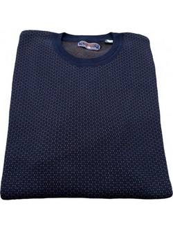 Side Effect Ανδρική Πλεκτή Μπλούζα Navy Μπλε ZKP-4231.02