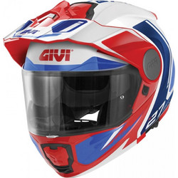 Givi X27 Tourer White Blue Red Κράνος Μηχανής Flip-Up 1590gr