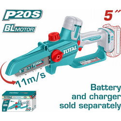 Total TGSLI2056 Κλαδευτικό Αλυσοπρίονο Μπαταρίας 20V 1.45kg με Λάμα 13cm
