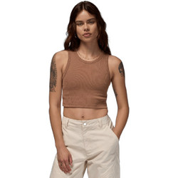 Jordan Γυναικείο Αθλητικό Crop Top Καφέ DX4700-223