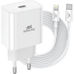 Rivacase PS4101 WD5 Φορτιστής με Καλώδιο Lightning με Θύρα USB-C 20W