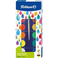 Pelikan Σετ Νερομπογιές με Πινέλο 12x12 Χρώματα 721324