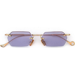 Eyepetizer TANK/C.9-49/52 Γυναικεία Γυαλιά Ηλίου Πολυγωνικά Μεταλλικά Χρυσά με Μωβ Φακό