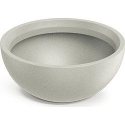Next Molio Γλάστρα Στρογγυλή Πλαστική Μπεζ 40x16.5cm 33560-24