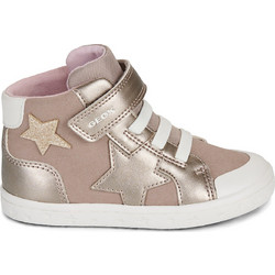 Geox Gisli Παιδικά Sneakers Μποτάκια Ροζ Χρυσά B561MG0AUAJC5M2X
