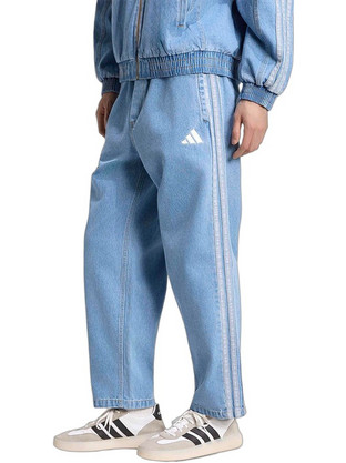 Adidas Ανδρικό Τζιν Παντελόνι Κανονική Εφαρμογή Γαλάζιο KV8349