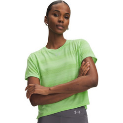 Under Armour Velociti Γυναικείο Αθλητικό Crop Top Lime 6009540-712