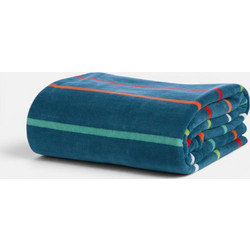 Nef-Nef Chromatic Παιδική Κουβέρτα Fleece Ριγέ 160x220 Πετρόλ