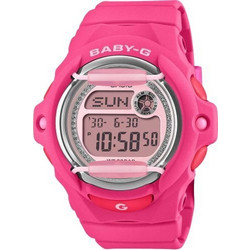 Casio Baby-G Γυναικείο Ρολόι Χρονογράφος με Φούξια Λουράκι BG-169KB-4B1ER