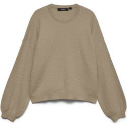 Vero Moda Nancy Γυναικεία Πλεκτή Μπλούζα Μπεζ 10347132