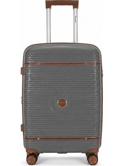 Benzi BZ5900 Βαλίτσα Μεσαία 65x42x25cm με 4 Ρόδες Γκρι
