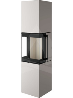 Spartherm Trico L Pearl Ivory Eboris 1300 Ατσάλινη Ξυλόσομπα Αερόθερμη 7.8kW