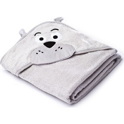 Sensillo Teddy Bear Βρεφικό Μπουρνούζι Κάπα Γκρι 100x100cm