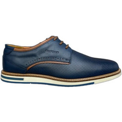 Softies Ανδρικά Σκαρπίνια Derby Δερμάτινα Navy Μπλε 6200-1531