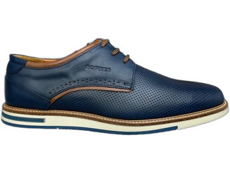Softies Ανδρικά Σκαρπίνια Derby Δερμάτινα Navy Μπλε 6200-1531