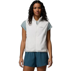 Columbia Vital Valley Γυναικεία Ζακέτα Fleece Κοντή με Φερμουάρ Λευκή 2155861-125