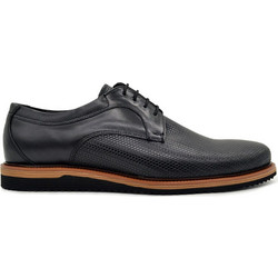 Hawkins Ανδρικά Σκαρπίνια Derby Δερμάτινα Μαύρα 91749-721