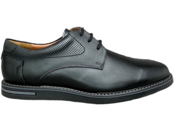 Softies Ανδρικά Σκαρπίνια Derby Δερμάτινα Μαύρα 6245-1028