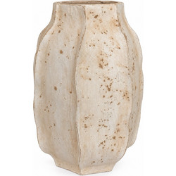 Artekko Raw Γλάστρα Στρογγυλή Τσιμεντένια Μπεζ 33x50cm 8-0311