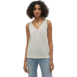 Vero Moda Γυναικείο Καλοκαιρινό Top Πλεκτό Λευκό 10309837