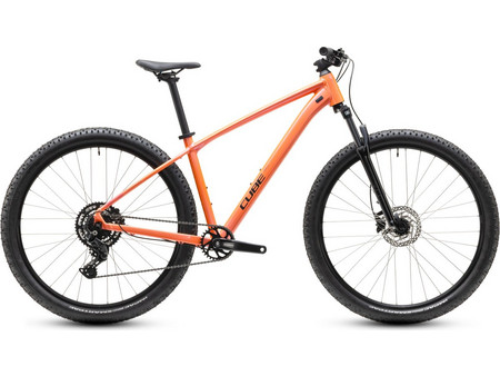 Cube Aim One 2027 Mountain Bike 27.5" Αλουμινίου με 9 Ταχύτητες και Δισκόφρενα Πορτοκαλί Μαύρο