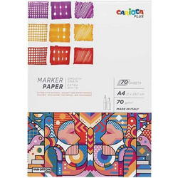 Carioca Plus Μπλοκ Σχεδίου A4 Marker Paper 70gr/m² 70 Φύλλα