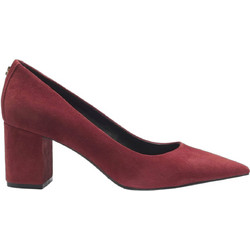Hugo Γόβες Suede με Χοντρό Χαμηλό Τακούνι Μπορντό 50557665