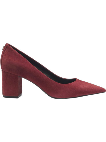 Hugo Γόβες Suede με Χοντρό Χαμηλό Τακούνι Μπορντό 50557665