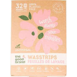 EcoLiving The Good Brand Wash Away Απορρυπαντικό Πλυντηρίου σε Φύλλα Οικολογικό 32 Πλύσεις