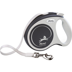 Flexi Comfort Plus Πτυσσόμενο Λουρί Σκύλου έως 12kg 3m Λευκό Ανθρακί