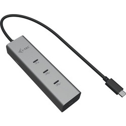 I-tec C31HUBMETAL8KPDPRO USB Hub 3.1 USB-C με 4 Θύρες USB-C & Εξωτερική Παροχή Ρεύματος