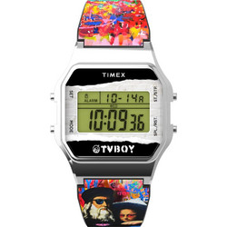 Timex Ψηφιακό Ανδρικό Ρολόι με Πολύχρωμο Καουτσούκ Λουράκι TW2Y46800