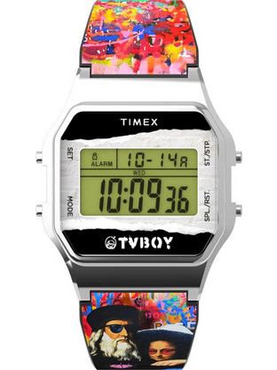 Timex Ψηφιακό Ανδρικό Ρολόι με Πολύχρωμο Καουτσούκ Λουράκι TW2Y46800