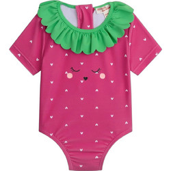 Dpam Baby Strawberry Βρεφικό Μαγιό Ολόσωμο για Κορίτσι Φούξια ZYICOMB2