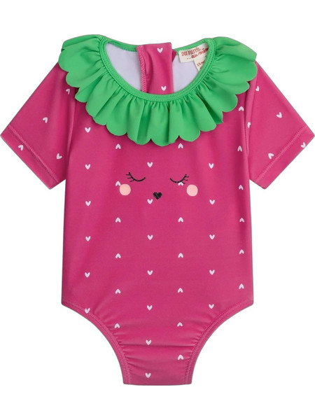 Dpam Baby Strawberry Βρεφικό Μαγιό Ολόσωμο για Κορίτσι Φούξια ZYICOMB2
