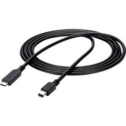 StarTech Καλώδιο Mini DisplayPort to USB-C Male 1.8m Black CDP2MDPMM6B