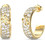 Guess 4G Supreme Γυναικεία Σκουλαρίκια Κρίκοι από Ατσάλι Xρυσά UBE06402JWYGT