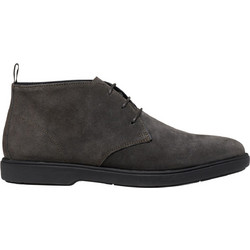 Geox EC17 Ανδρικά Μποτάκια Suede Ανθρακί U56LAD00022C6093
