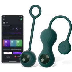 EasyToys Magic Motion Σετ Κολπικές Μπάλες με Δόνηση Πράσινες 2τμχ