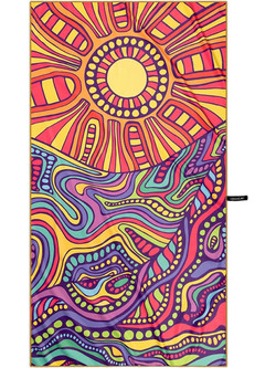 Cosselie Sunshine Πετσέτα Θαλάσσης Microfiber Πορτοκαλί 80x160cm