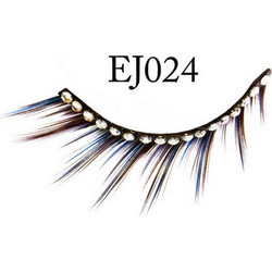 EJ024 Βλεφαρίδες Ενιαίες Πολύχρωμες 2τμχ BBAY-18687