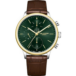 Lee Cooper Ανδρικό Ρολόι με Καφέ Δερμάτινο Λουράκι LC08333.274