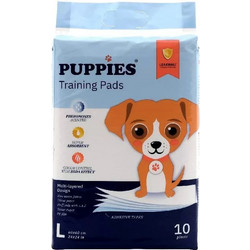 Puppies Επιδαπέδιες Πάνες Σκύλου με Αυτοκόλλητα 60x60cm 10τμχ
