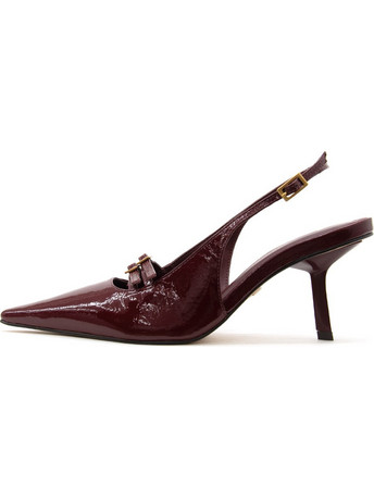 Carrano Γόβες Slingback Λουστρίνι με Τακούνι Στιλέτο Μπορντό E84710-877012-PNTL01