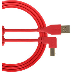 Udg U95006RD Καλώδιο Angle 90° USB-A Male 2.0 to USB-B Male 3m Red