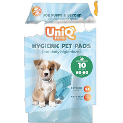 Uniq Pets Επιδαπέδιες Πάνες Σκύλου με Αυτοκόλλητα & Άρωμα 60x60cm 10τμχ