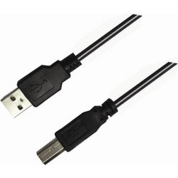 Aculine Καλώδιο USB-A Male 2.0 to USB-B Male 1.8m Black 5201964093151