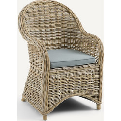 La Redoute Elmer Πολυθρόνα Κήπου Rattan Εκρού Γκρι 3614856188590