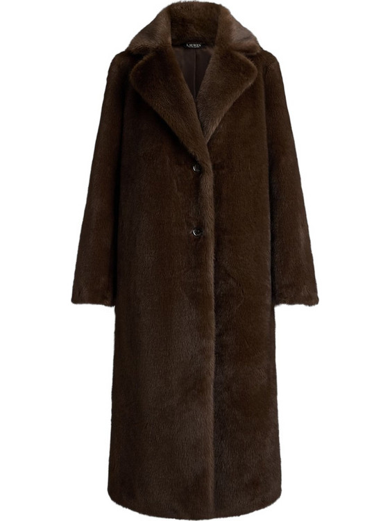Lauren Ralph Lauren Γυναικεία Γούνα Μακριά Σοκολατί 297P23467001-200