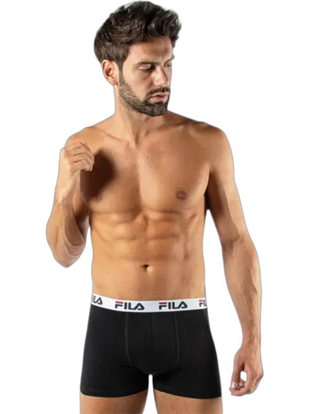 Fila Ανδρικά Μποξεράκια Σετ 2Pack Μαύρα FU6016-200